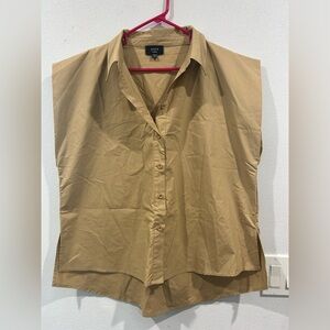 Vici Beige Collared Shirt